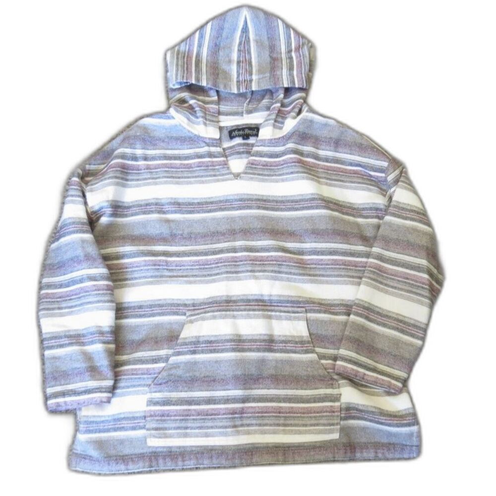 North River Outfitters Womens Baja Pullover Hoodie Striped L EUC - Picture 8 of 11